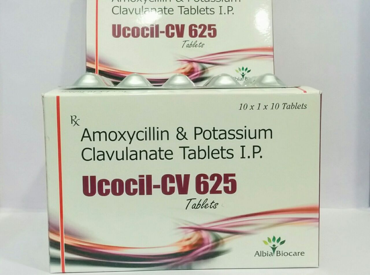 UCOCIL -CV 625 TAB | Amoxycillin 500mg+ Clavulanic Acid 125mg (Alu-Alu) UCOCIL -CV 625 TAB | Amoxycillin 500mg+ Clavulanic Acid 125mg (Alu-Alu)